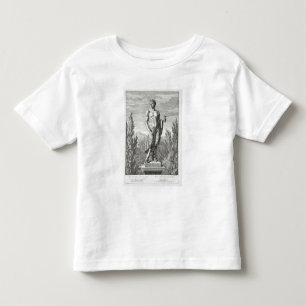 Camiseta De Bebé Estatua de un sátiro que sostiene un manojo de