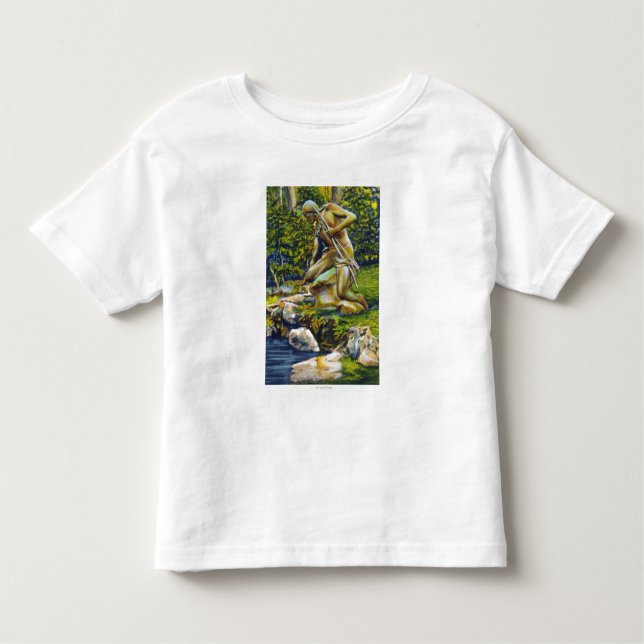 Camiseta De Bebé Estatua del indio del parque de estado (Anverso)