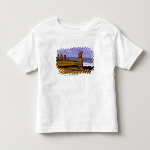 Camiseta De Bebé Estatua Moai de la Plataforma Tahai Abstractos Pas