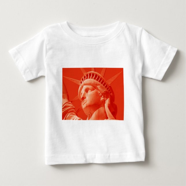 Camiseta De Bebé Estatua Roja de la Libertad (Anverso)