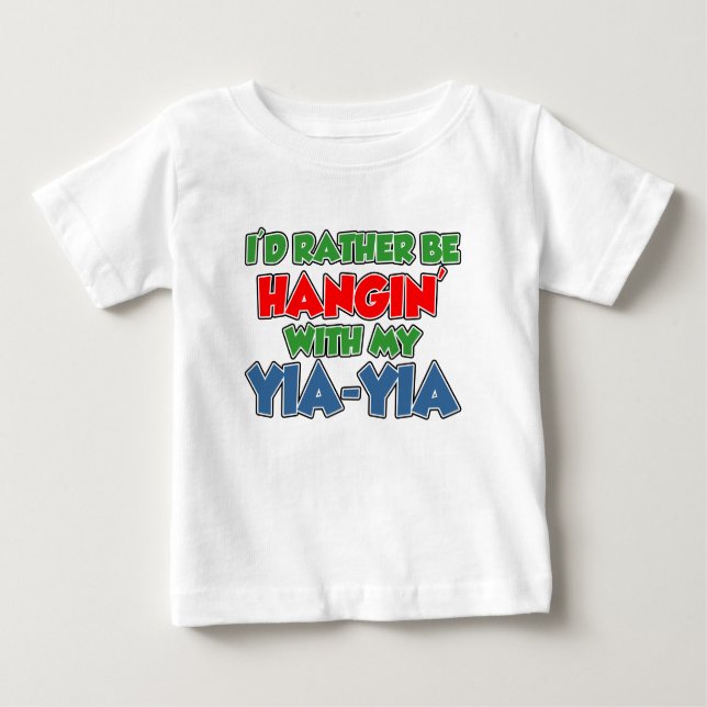 Camiseta De Bebé Esté bastante con Yia-Yia (Anverso)