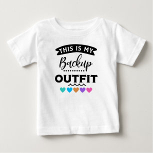 Camiseta De Bebé Este Es Mi Conjunto De Backup Funny