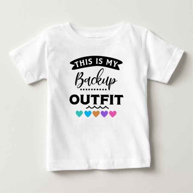 Camiseta De Bebé Este Es Mi Conjunto De Backup Funny (Anverso)