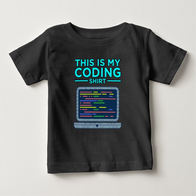 Camiseta De Bebé Este Es Mi Programador De Programación Para Ordena (Anverso)