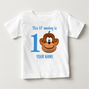 Camiseta De Bebé Este mono de Lil es un primer cumpleaños dos tres