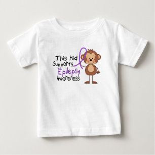 Camiseta De Bebé Este niño apoya conciencia de la epilepsia
