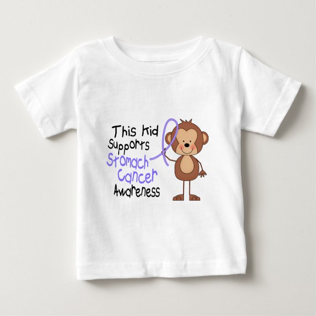 Camiseta De Bebé Este niño apoya conciencia del cáncer de estómago (Anverso)