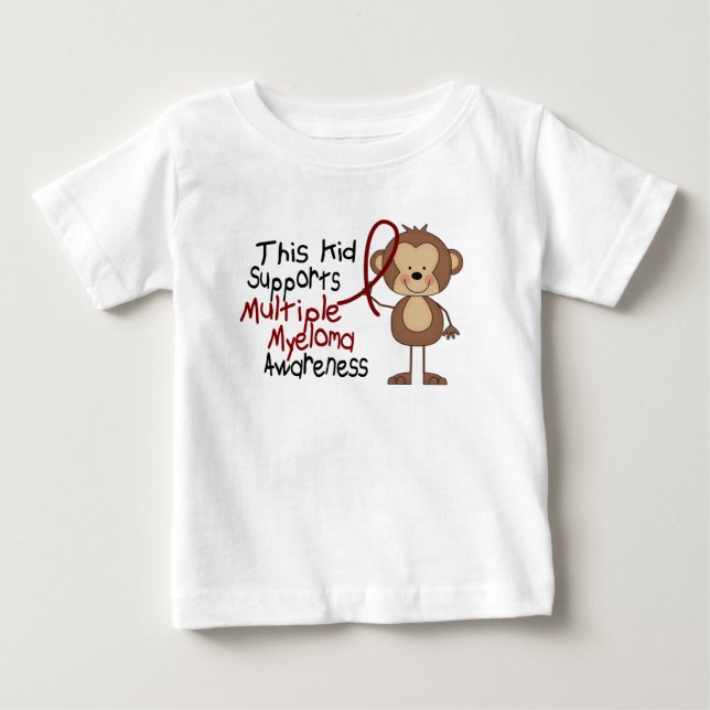 Camiseta De Bebé Este niño apoya conciencia del mieloma múltiple (Anverso)