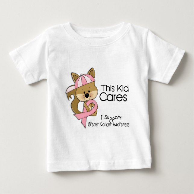 Camiseta De Bebé Este niño cuida conciencia del cáncer de pecho (Anverso)