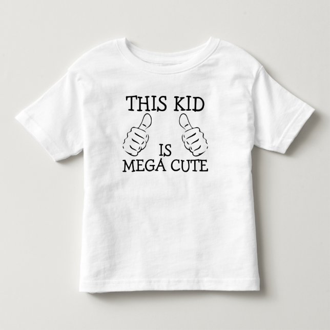 Camiseta De Bebé Este Niño Es Mega Cute Personalizado (Anverso)