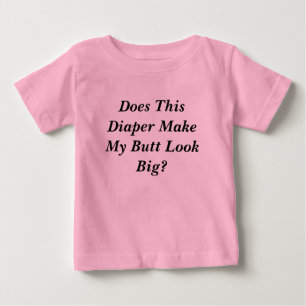 Camiseta De Bebé ¿Este pañal Hace Que Mi Caballo Se Vea Grande?