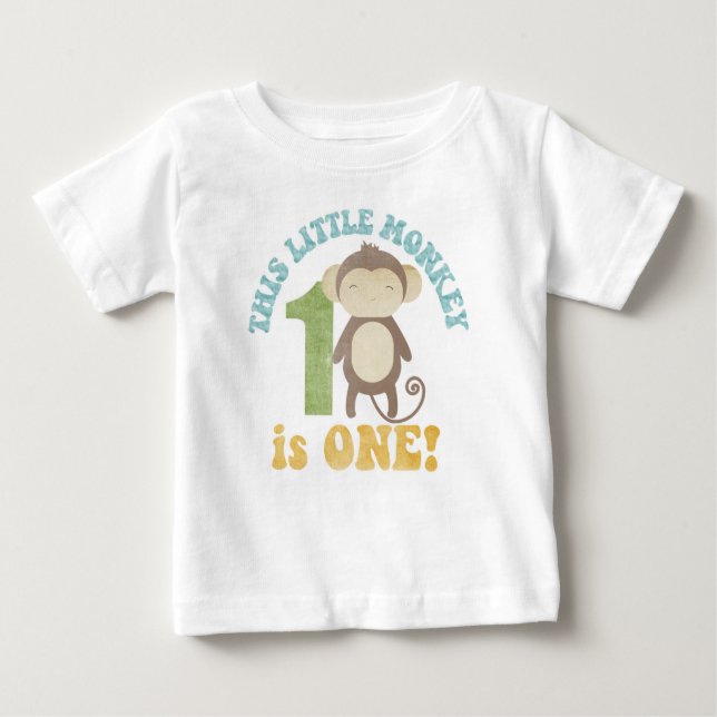 Camiseta De Bebé Este pequeño mono (Anverso)