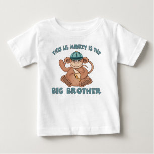 Camiseta De Bebé Este pequeño mono es el hermano mayor
