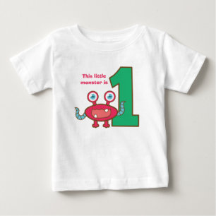 Camiseta De Bebé Este pequeño monstruo cumple uno, su primer cumple