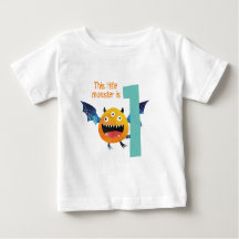 Este pequeño monstruo es una camiseta bebé