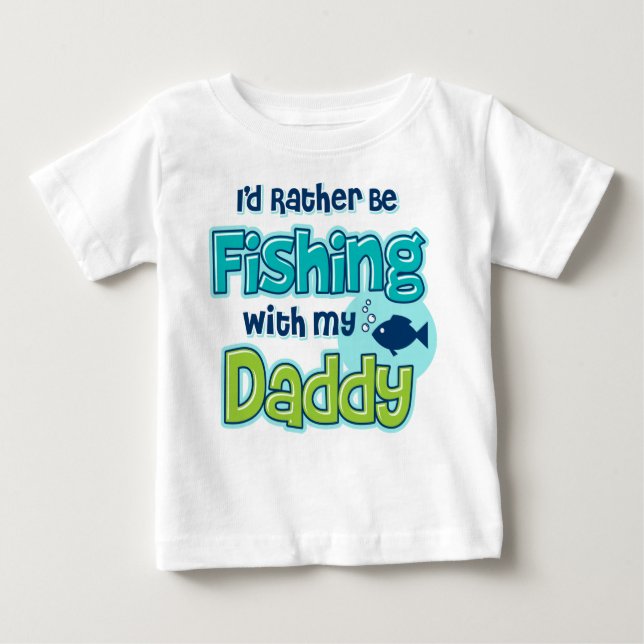 Camiseta De Bebé Esté pescando bastante al papá (Anverso)