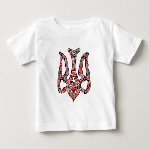 Camiseta De Bebé Estilizado trident tryzub, emblema nacional de Ucr