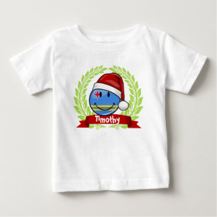 Camiseta De Bebé Estilo alegre del navidad de la bandera de Aruba