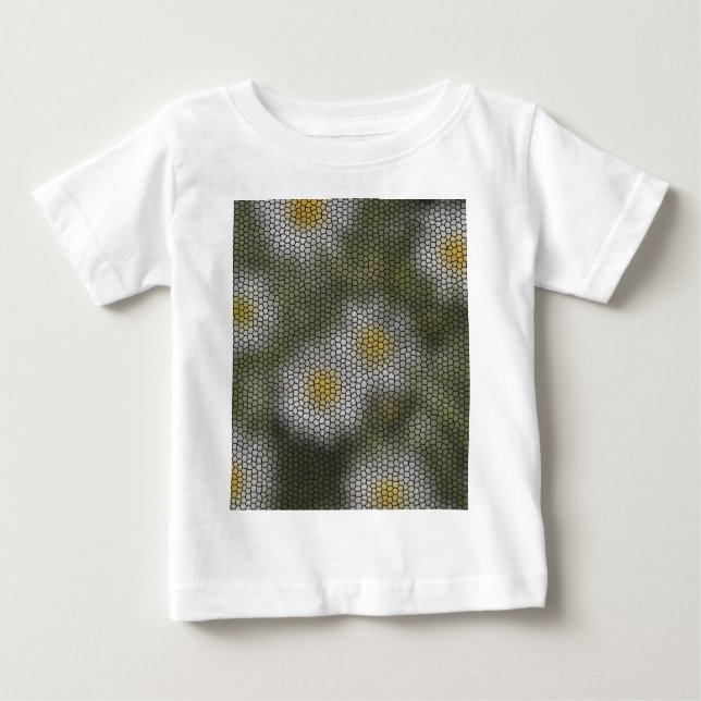 Camiseta De Bebé Estilo artístico moderno de Daisies (Anverso)