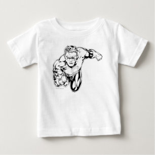 Camiseta De Bebé Estilo cómico - suene en el frente, blanco y negro