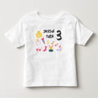 Camiseta De Bebé Estilo Crayon Editable - Estrella pop Diva Cumplea