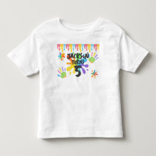 Camiseta De Bebé Estilo Crayon editable - Pintura artística y pieza