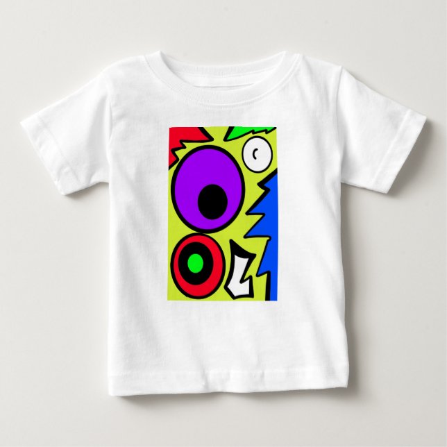 Camiseta De Bebé estilo de arte de bebé (Anverso)