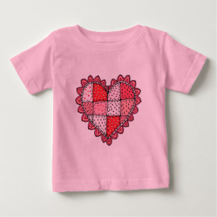 Camiseta De Bebé Estilo de arte de garabatos para el Día de San Val