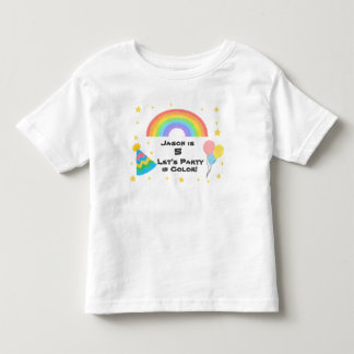 Camiseta De Bebé Estilo de cañón editable - Celebración del arco ir