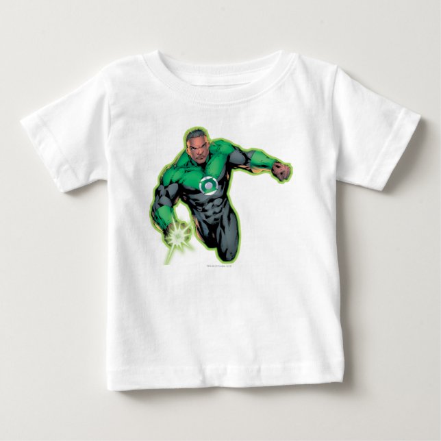 Camiseta De Bebé Estilo de cómic - Linterna verde (Anverso)