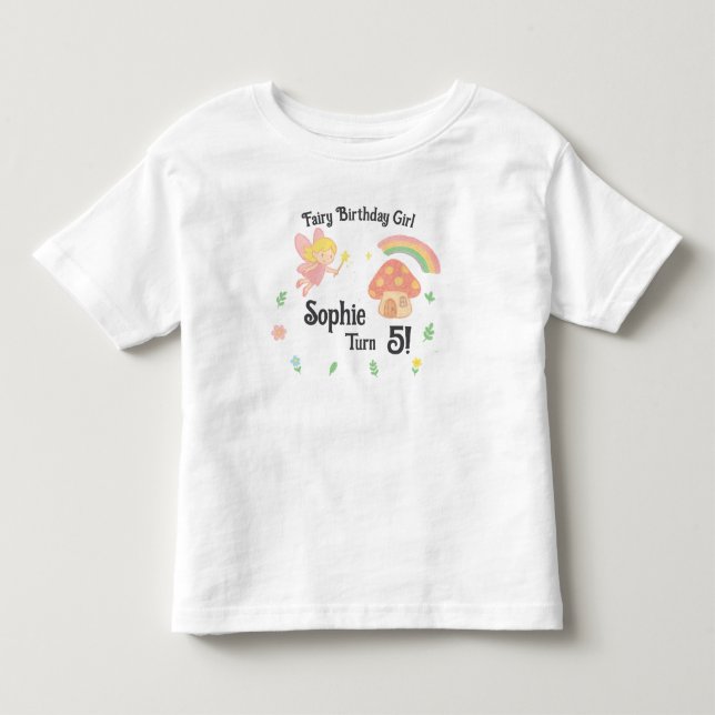 Camiseta De Bebé Estilo de crayón editable – Bosque de hongos de ha (Anverso)
