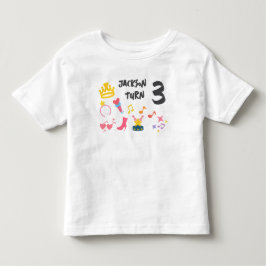 Camiseta De Bebé Estilo de Crayón Editable – Cumpleaños de Diva Est