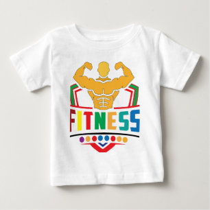 Camiseta De Bebé Estilo de vida de fitness: entrena duro, mantente 