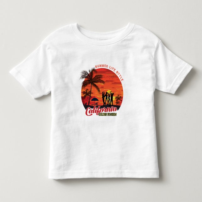 Camiseta De Bebé Estilo de vida de verano (Anverso)