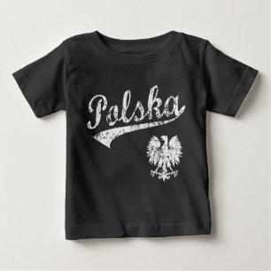 Camiseta De Bebé Estilo del béisbol de Polska