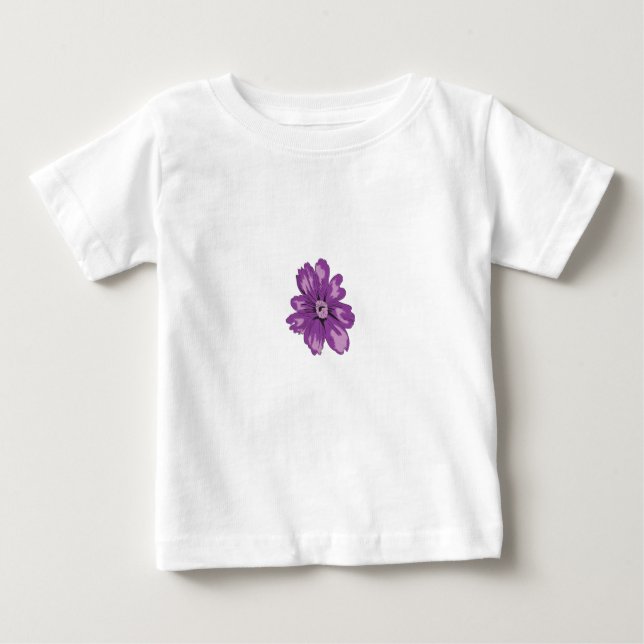 Camiseta De Bebé Estilo femenino, berenjena clara, cedro blanqueado (Anverso)