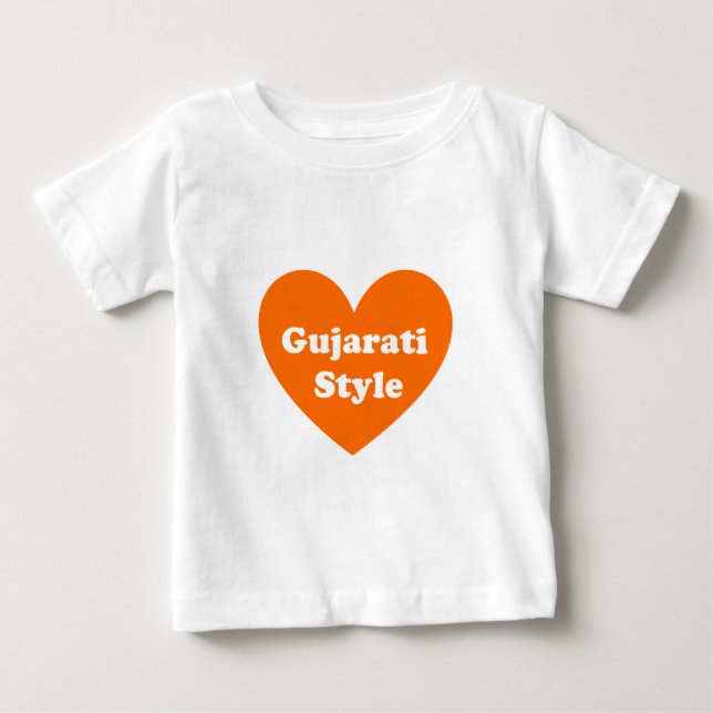 Camiseta De Bebé Estilo Gujarati (Anverso)