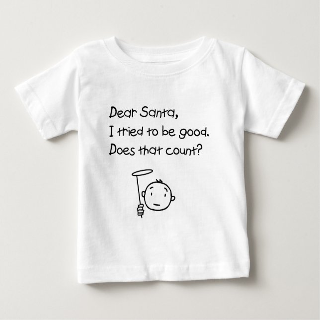 Camiseta De Bebé Estimado Santa (Anverso)