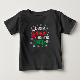 Camiseta De Bebé Estimado Santa Define buenos Navidades graciosos