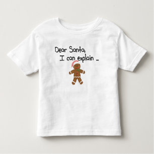 Camiseta De Bebé Estimado Santa que puedo explicar