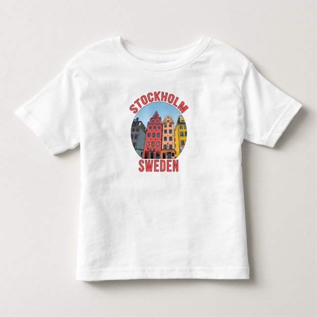 Camiseta De Bebé Estocolmo Suecia (Anverso)