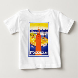 Camiseta De Bebé Estocolmo vintage Suecia
