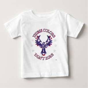 Camiseta De Bebé ¡Estos colores no corren! Estrellas de águila y ra
