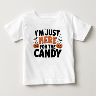 Camiseta De Bebé Estoy aquí por el dulce - Halloween divertido