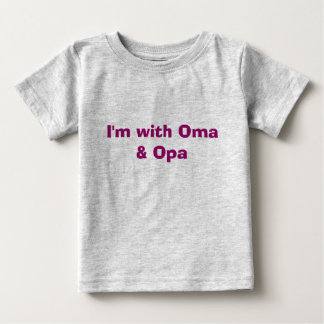 Camiseta De Bebé Estoy con Oma y Opa