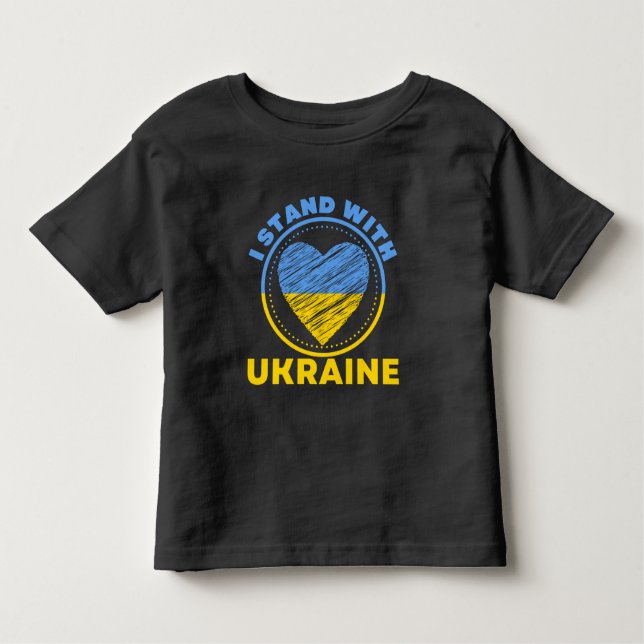 CAMISETA DE BEBÉ ESTOY DE ACUERDO CON UCRANIA - APOYO (Anverso)