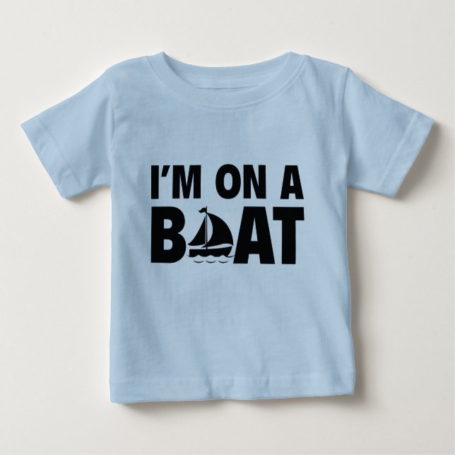Camiseta De Bebé Estoy en un barco (Anverso)