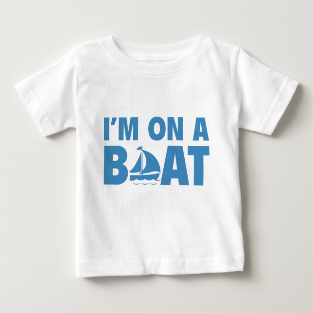 Camiseta De Bebé Estoy en un barco (Anverso)