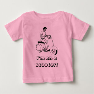 Camiseta De Bebé ¡Estoy en una vespa!