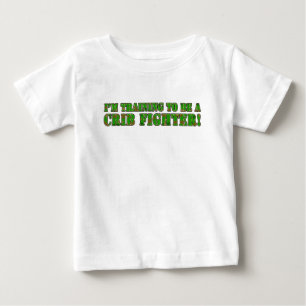 Camiseta De Bebé Estoy entrenando para ser un luchador de cuna camu